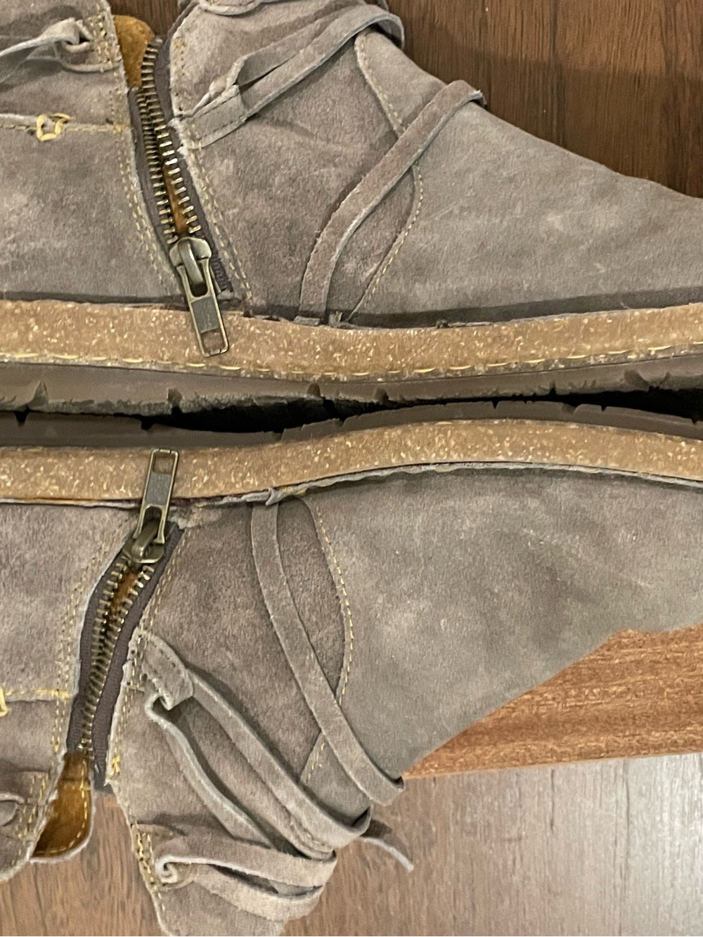 Women’s BORN Tarkiln Leather Ankle Boots Dark Grey Size 9 ⭐️ NEW w/o box - Picture 4 of 15